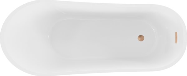 Mexen Alta, cadă independentă 170 x 75 cm, alb-negru, preaplin auriu, 52141707575-G