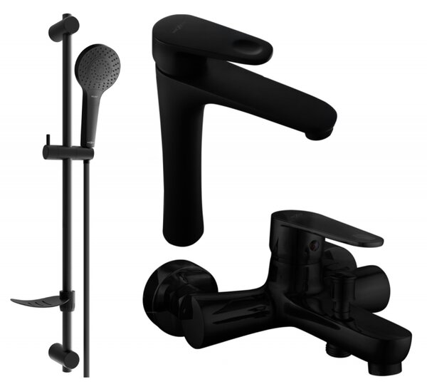 Mexen Kama DF05 set pentru cadă, negru - 72513DF05-70