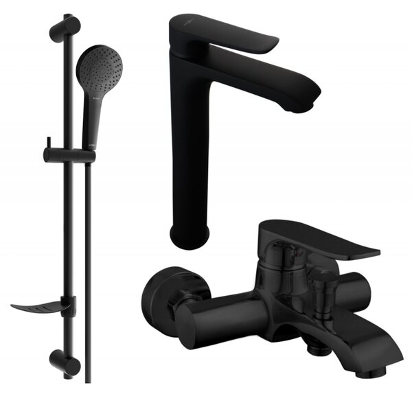 Mexen Pecos DF05 set cadă, negru - 72713DF05-70