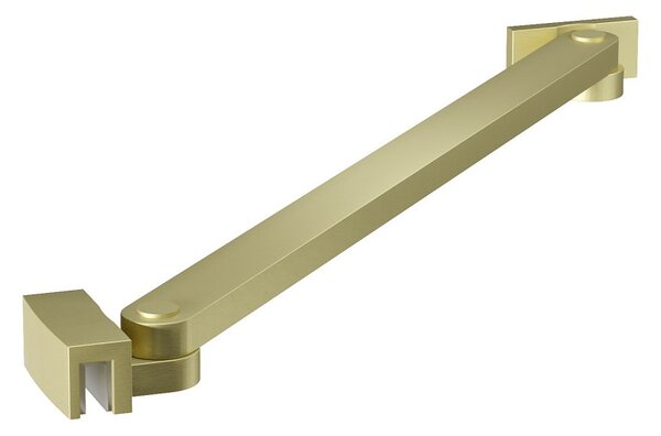 Erga Paris, suport de colț pentru paravane de duș cu grosimea sticlei 6/8/10 mm, lungime 35 cm, auriu mat, ERG-V02-PARIS-BAR35-GB