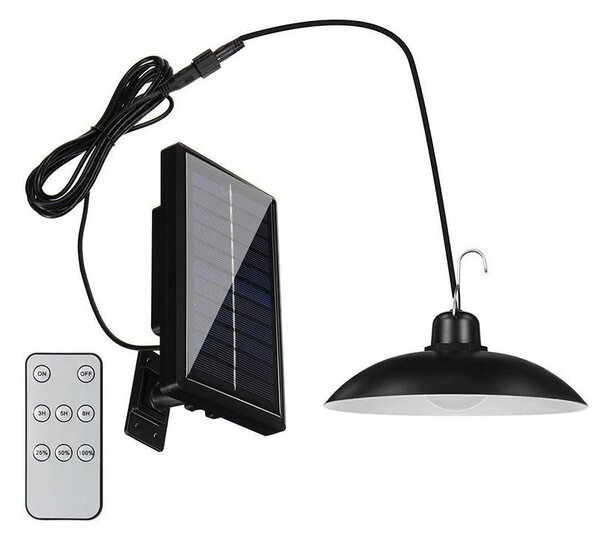 Lampa solara suspendata, telecomanda, 90 Lm/W