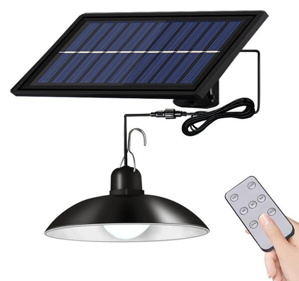 Lampa solara suspendata, telecomanda, 90 Lm/W