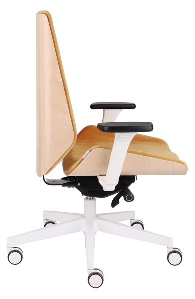 Scaun de birou Moon Wood White