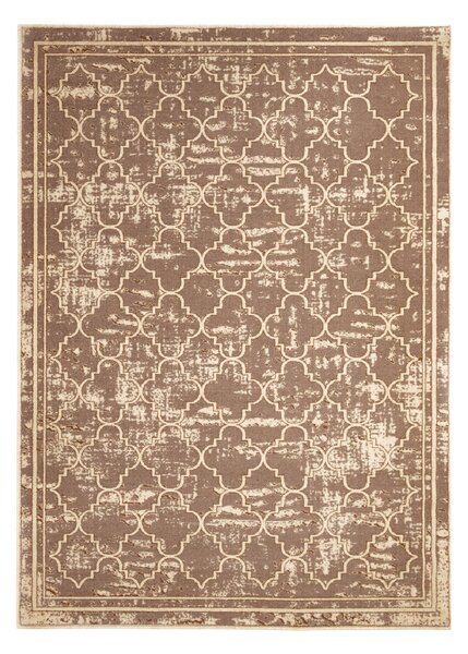 Covor din lana, Colectie damask , stil modern, model 724, culoare Bej 200 x 310 cm