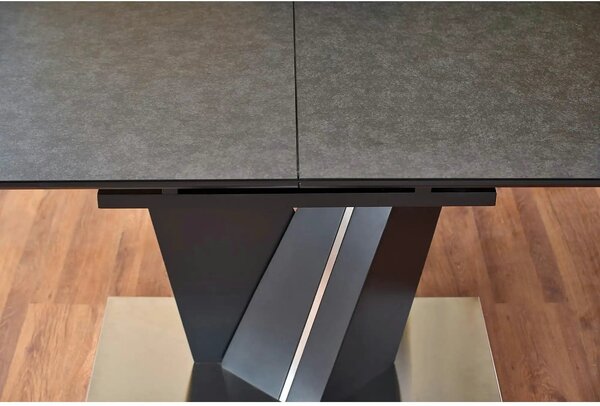 Masa SALVADOR, gri, 160/200x90x77 cm