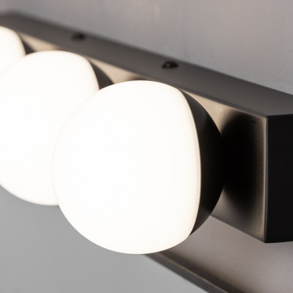 Brilagi - Lumină LED pentru oglindă de baie HOLLYWOOD, 3xLED/3W, 230V, IP44, negru