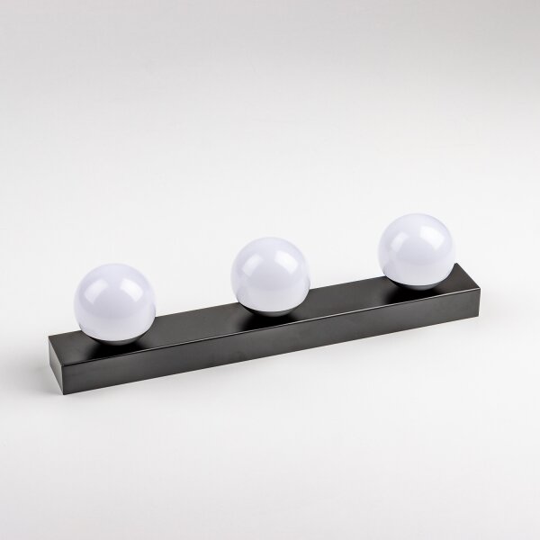 Brilagi - Lumină LED pentru oglindă de baie HOLLYWOOD, 3xLED/3W, 230V, IP44, negru
