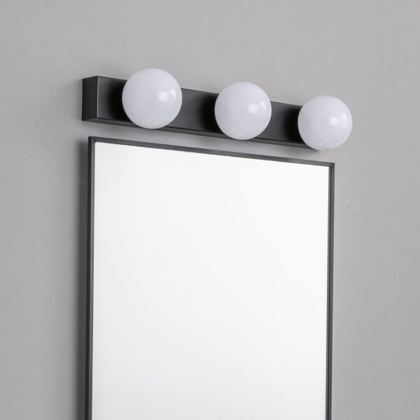 Brilagi - Lumină LED pentru oglindă de baie HOLLYWOOD, 3xLED/3W, 230V, IP44, negru