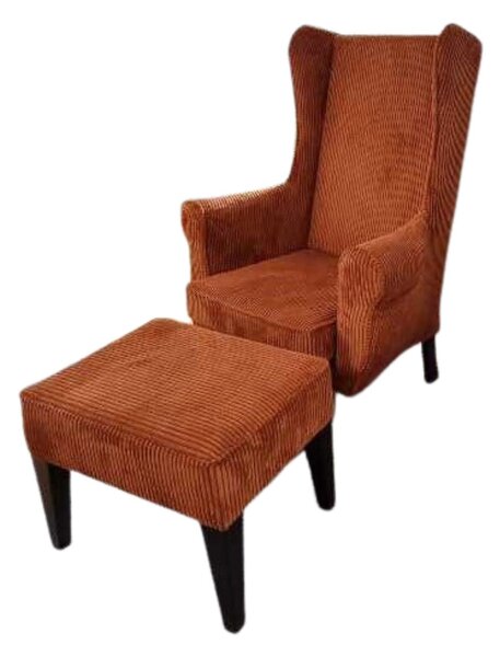 Set: Fotoliu Wingback + Taburet Wingback