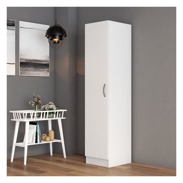 Dulap GRD0301, alb, PAL melaminat, cu o usa, 40x47x182 cm