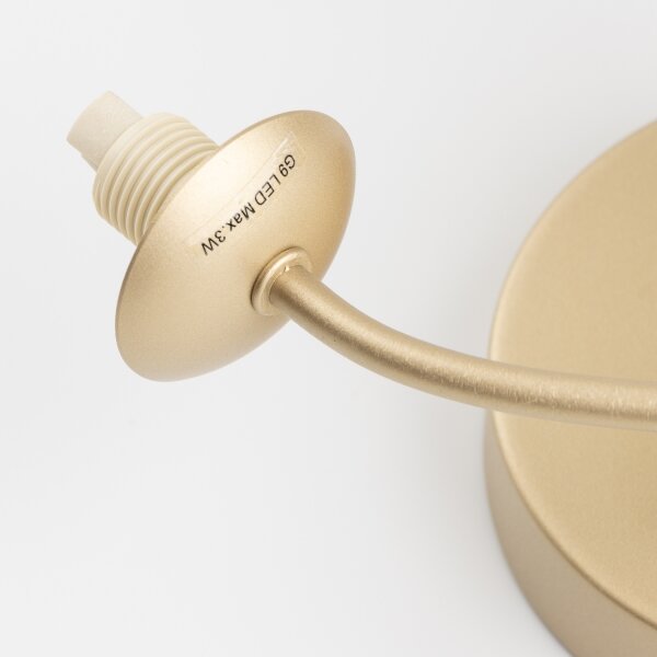 Aplică LED Brilagi MISTEL 3xG9/3W/230V auriu/alb