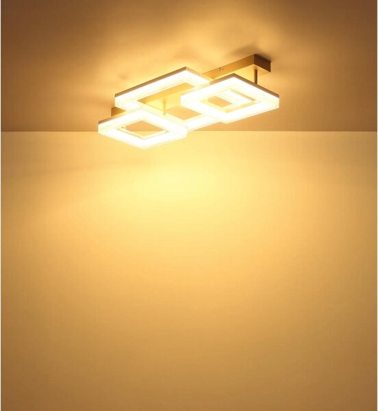 Globo 48047D2 - Plafonieră LED ZARA, 40W, 230V, 3000K, 33x66 cm