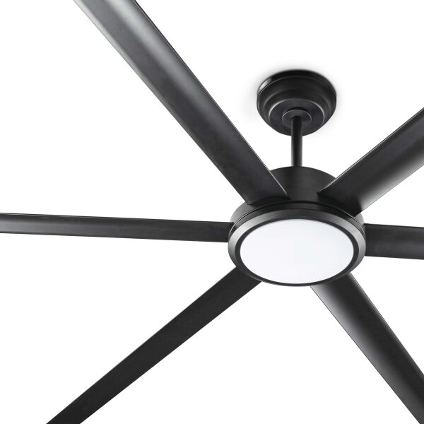 Ventilator LED dimabil de tavan FARO 34207-130 ROTTERDAM XXL LED/32W/230V negru d. 250 cm + telecomandă