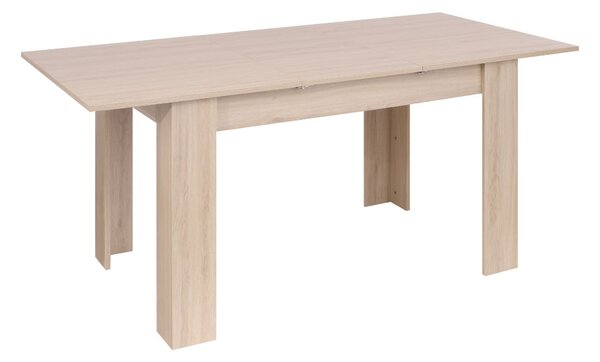 Masă de dining extensibilă Palermo, stejar natural (120-160x80 cm)