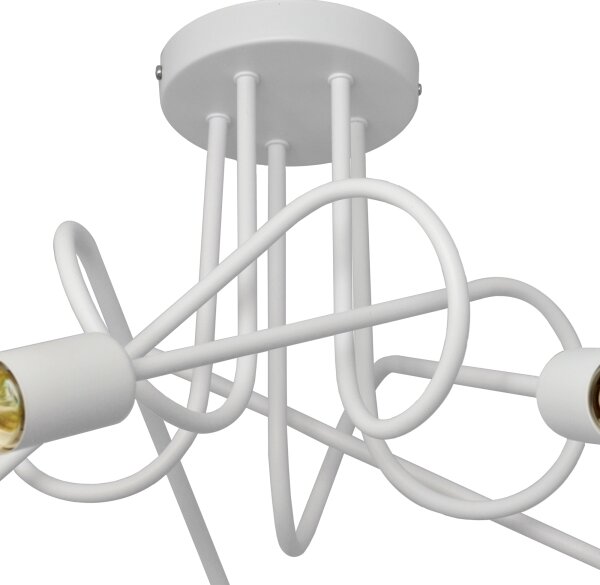 Lustră aplicată pentru copii OXFORD 5xE27/15W/230V alb