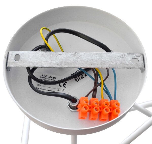 Lustr pentru copii OXFORD 3xE27/15W/230V alb montat pe tavan