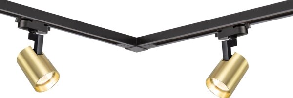Spot în sistem pe șină VOLF 4xGU10/10W/230V auriu/negru