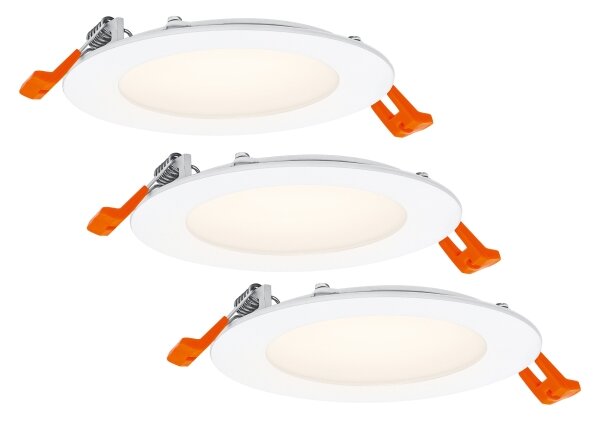 Osram - Set 3x spot LED încastrat, 8W, 230V, 3000K, alb