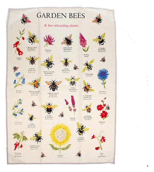 Prosop de vase din bumbac 50x70 cm Garden Bees – Rex London