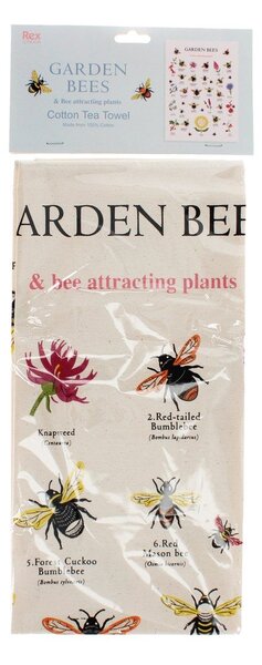 Prosop de vase din bumbac 50x70 cm Garden Bees – Rex London
