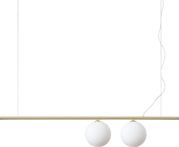 Ideal Lux - Pendul LED PERLINE pe cablu, 2x G9, 3W, 230V, auriu