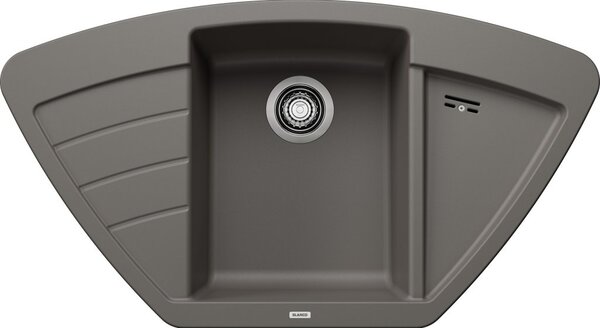 Blanco Zia 9 E, chiuveta silgranit 930x510x180 mm, 1 camera, vulcan gri, BLA-527395