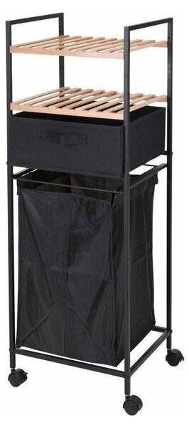 Cos de rufe mobil cu rafturi si sertar GARMENT 38x105 cm