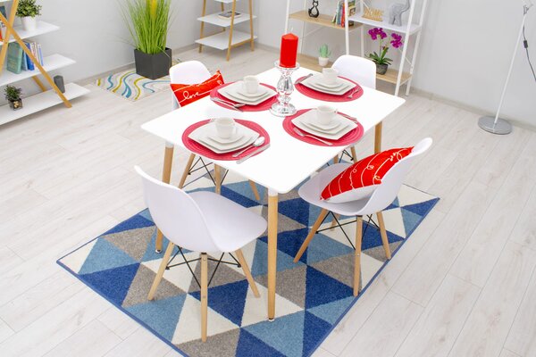 OFERTA Masa de dining alba ADRIA 120x80 cm Calitatea II