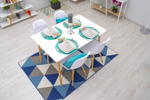OFERTA Masa de dining alba ADRIA 120x80 cm Calitatea II