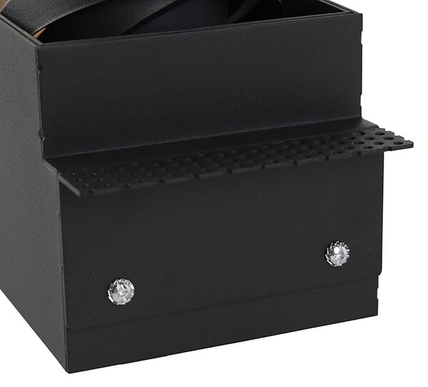 Set de 6 spoturi îngropate negre GU10 AR70 fără rama - Oneon