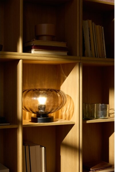 Osram - Lampă de masă DECOR SMOKE 1xE27/12W/230V negru/gri fumuriu