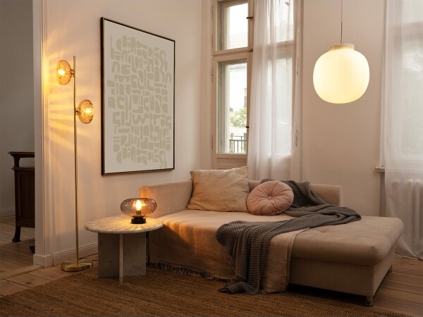 Osram - Lampă de masă DECOR SMOKE 1xE27/12W/230V negru/gri fumuriu