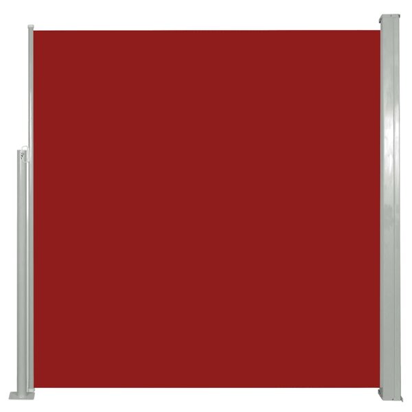 Copertină laterală retractabilă, roșu, 140x300 cm