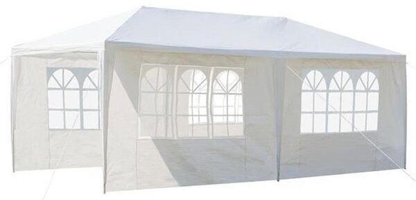Cort gradina 3x6 m, cadru din otel, pavilion impermeabil, ferestre laterale