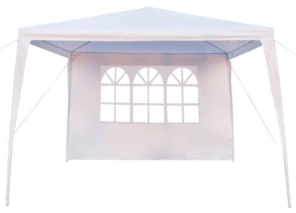 Cort pentru gradina 3x3 m, pavilion 3 pereti cu ferestre laterale, cadru de otel, impermeabil, 85g/mp