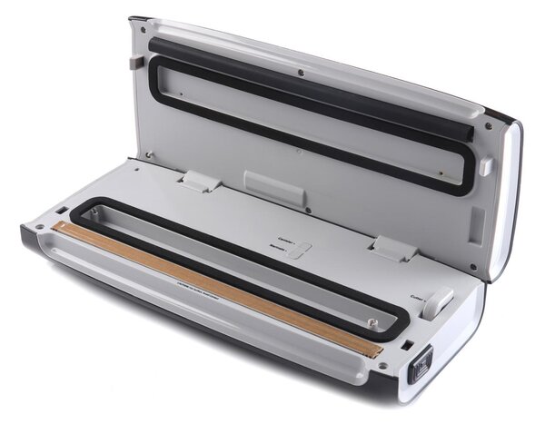 Aparat de vidat si sigilat Heinner HAV-140WH, vidare uscata umeda, functie marinare, sistem racire banda sigilare, furtun pentru caserole, mini-cutter incorporat, comptaibil cu pungi latime 30 cm, ca