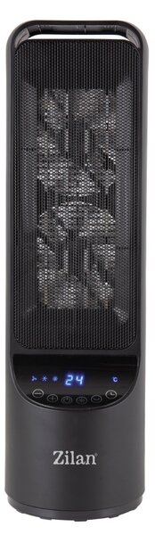 Aeroterma ceramica turn Zilan ZLN2052 Negru, 2000W, timer 8H, siguranta la rasturnare