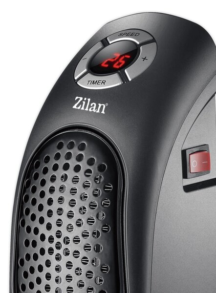 Aeroterma ceramica Zilan ZLN2281 Negru, ecran LCD, foarte puternica si comapacta