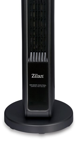 Aeroterma ceramica turn Zilan ZLN2076 Negru, 2200W, Ecran cu atingere, Timer 8H