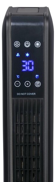 Aeroterma ceramica turn Zilan ZLN2076 Negru, 2200W, Ecran cu atingere, Timer 8H
