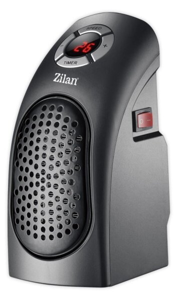 Aeroterma ceramica Zilan ZLN2281 Negru, ecran LCD, foarte puternica si comapacta
