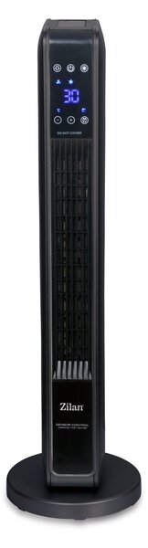 Aeroterma ceramica turn Zilan ZLN2076 Negru, 2200W, Ecran cu atingere, Timer 8H