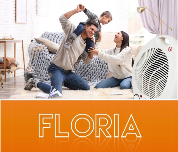 Aeroterma Floria ZLN6171, Alb Putere 2000W, 2 nivele de incalzire+rece, Protectie supraincalzire, Termostat reglabil