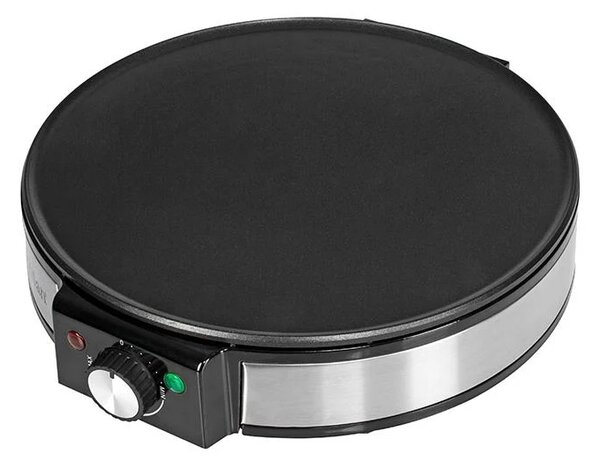 Aparat pentru preparat clatite Zilan ZLN2922 Negru Inox, 1200W, Diametru plita 30cm, Temperatura ajustabila