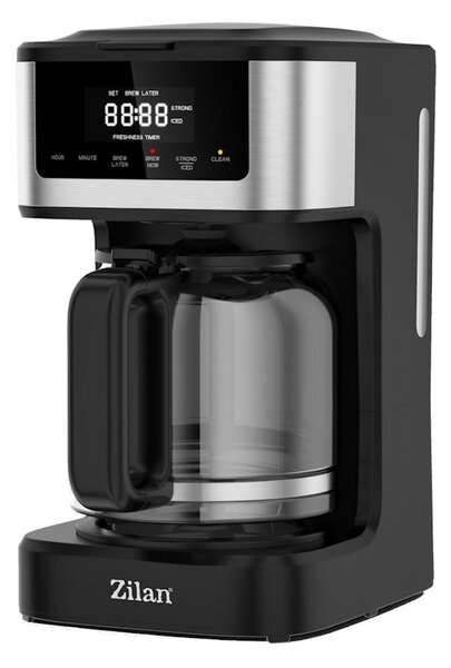 Cafetiera digitala Zilan ZLN9266, functie de preparare la o ora uterioara, auto curatare