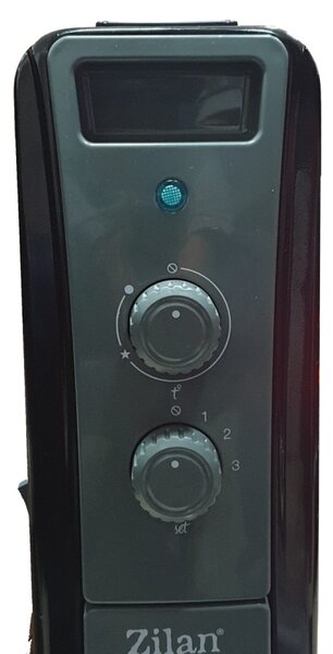 Calorifer electric cu ulei ZILAN ZLN1963 Negru, termostat reglabil, 2500W, 11 elementi