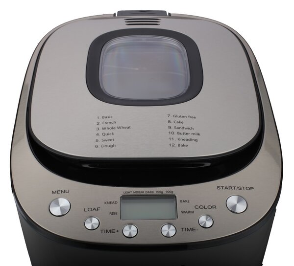 Masina de facut paine Zilan ZLN5213 Negru, putere 550W, ecran digital, coacere ajustabila