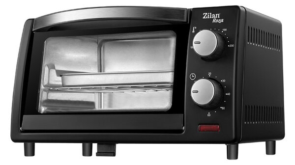 Mini cuptor Zilan-Roza ZLN4328, 9L, 800W, Geam dublu, Temporizator 60 min