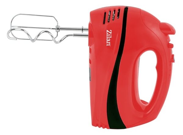 Mixer electric ZILAN ZLN8401, 300W, 5 viteze, Rosu