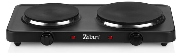 Plita electrica Dubla Zilan ZLN2181 Negru, 2500W, termostat reglabil, protectie impotriva supraincalzirii